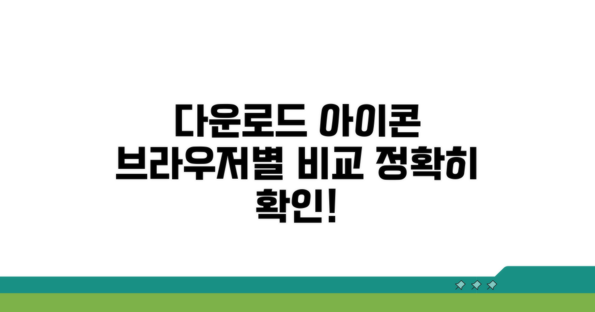 브라우저별 다운로드 아이콘 확인하기