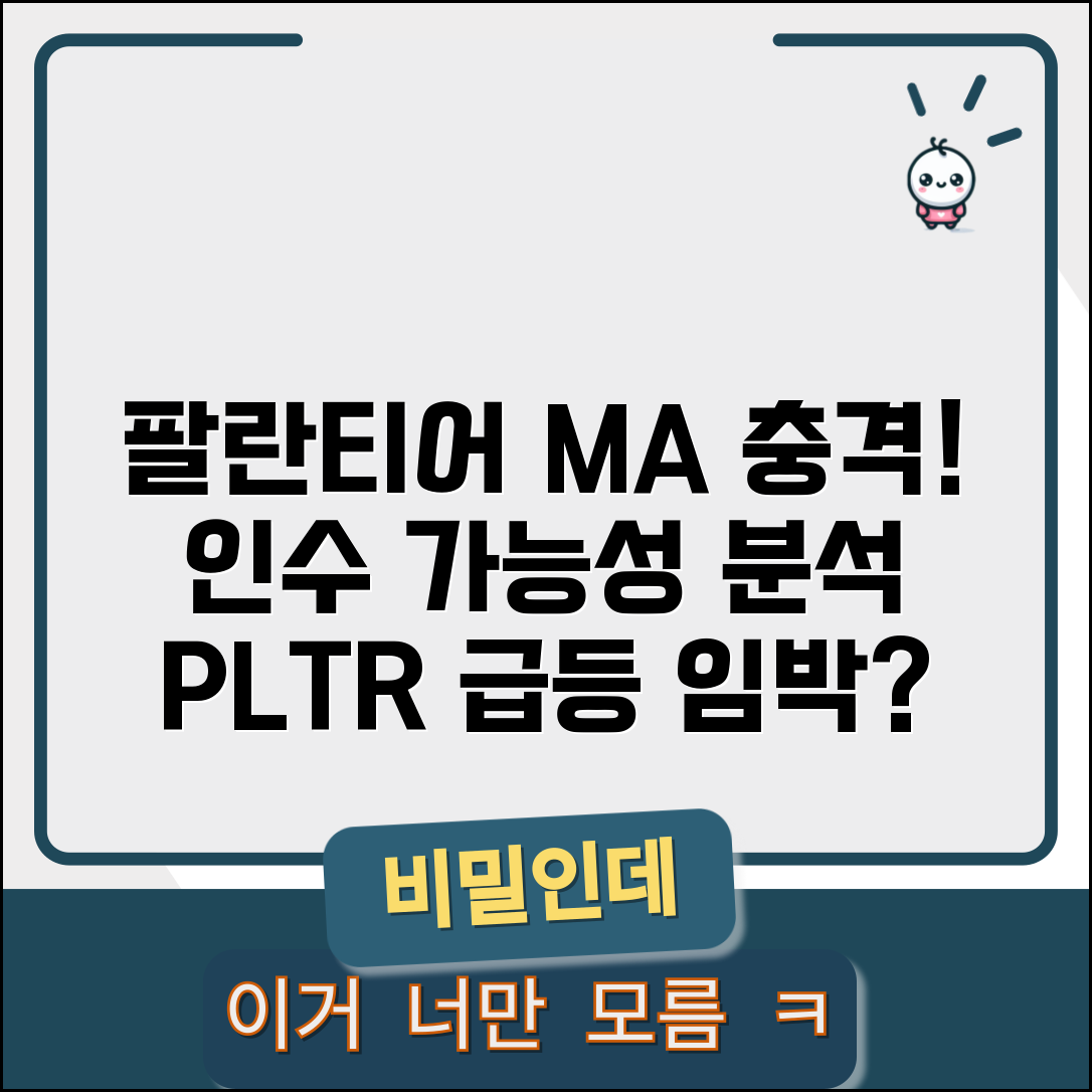 팔란티어 인수합병 루머 | 팔란티어 M&A 가능성 분석