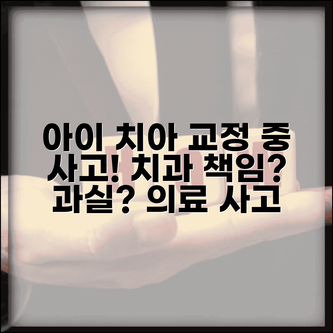 아이 치아교정 중 사고로 치아 부러졌는데 치과에서 책임져야 하나요 | 치료 중 사고 | 의료진 과실 | 보상