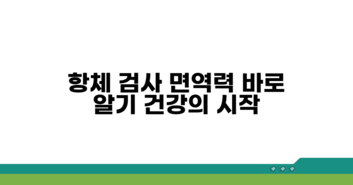 항체 검사, 면역력 진단 핵심