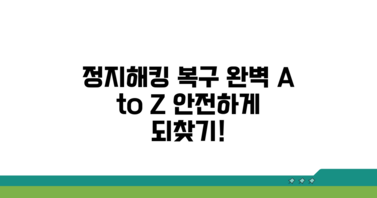 정지/해킹 시 복구 절차 완벽 가이드