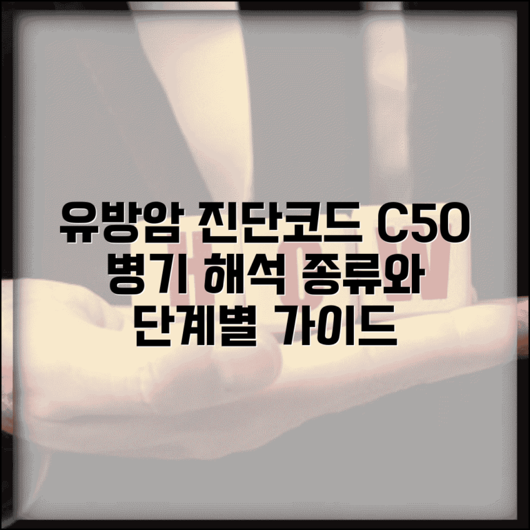 유방암 진단코드 종류와 병기 | C50 세부 코드 해석 가이드