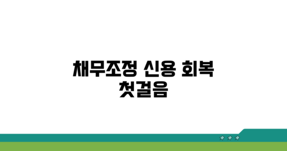 채무조정, 신용회복의 첫걸음