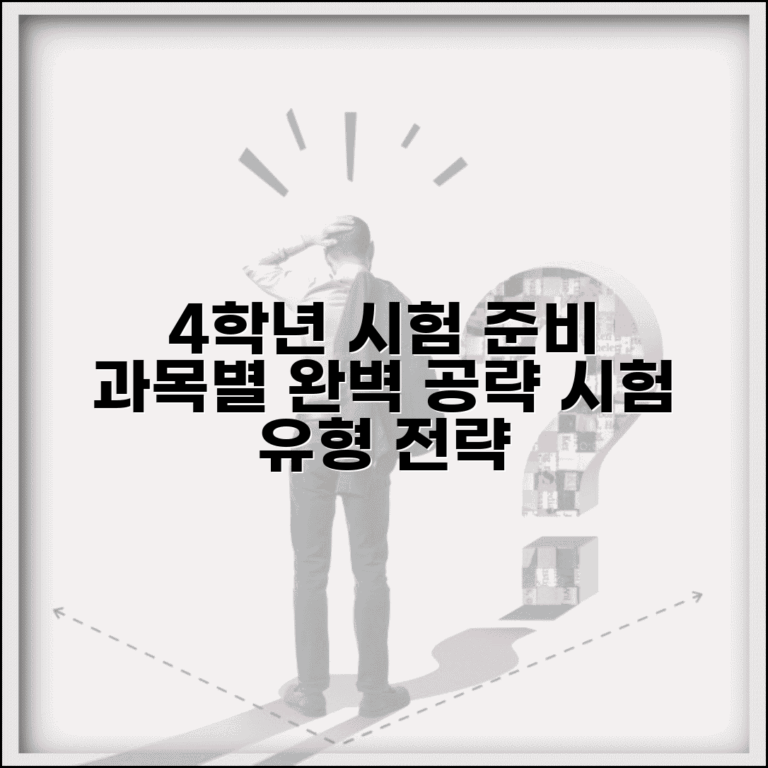 4학년 단원평가 과목별 준비 방법 | 시험 유형과 효과적인 학습 전략