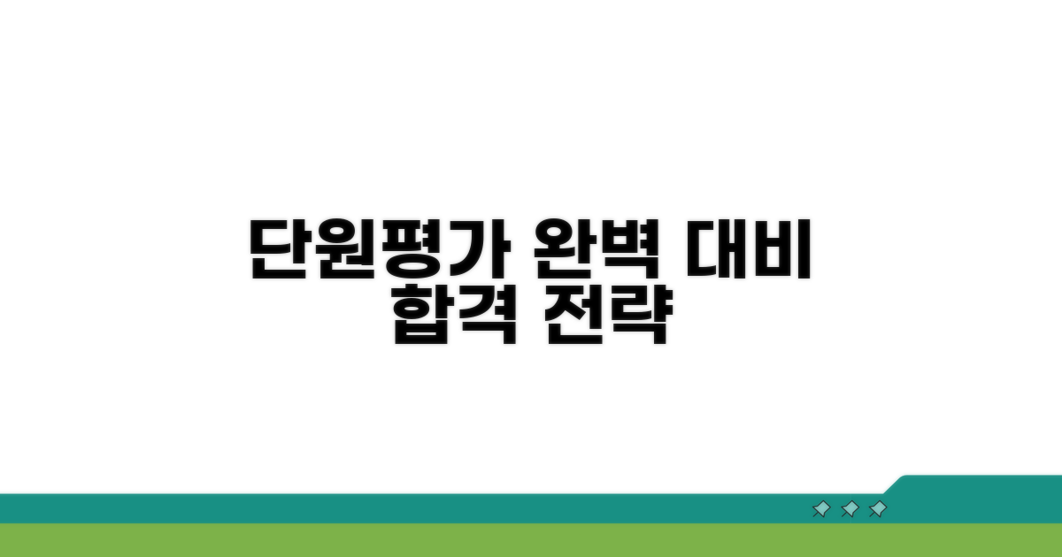 단원평가 완벽 대비 학습 전략