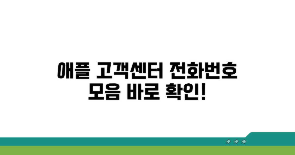 애플 고객센터 전화번호 완벽 정리