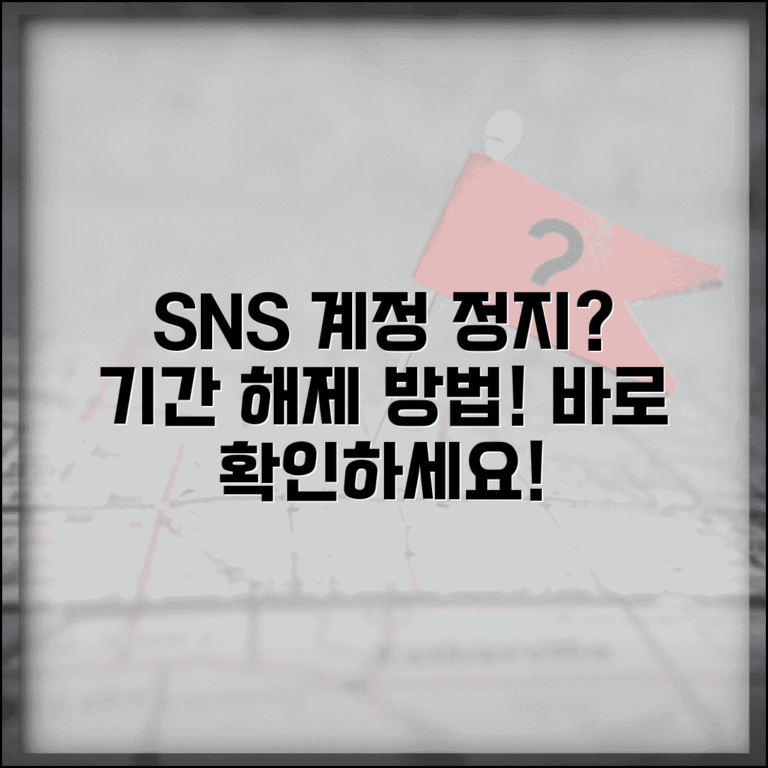 계정 정지 해제 기간 얼마나 | SNS 계정 정지 기간과 해제