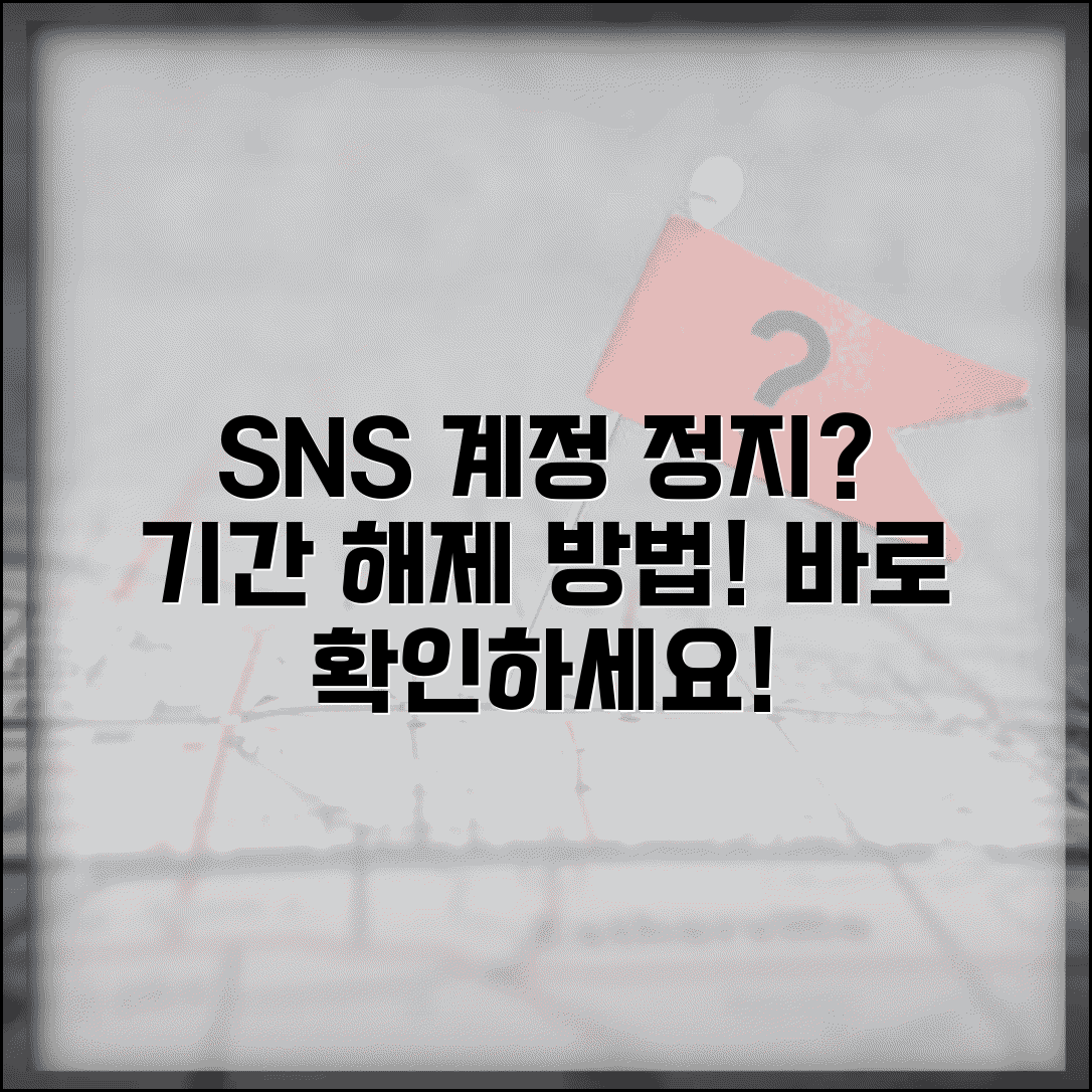 계정 정지 해제 기간 얼마나 | SNS 계정 정지 기간과 해제