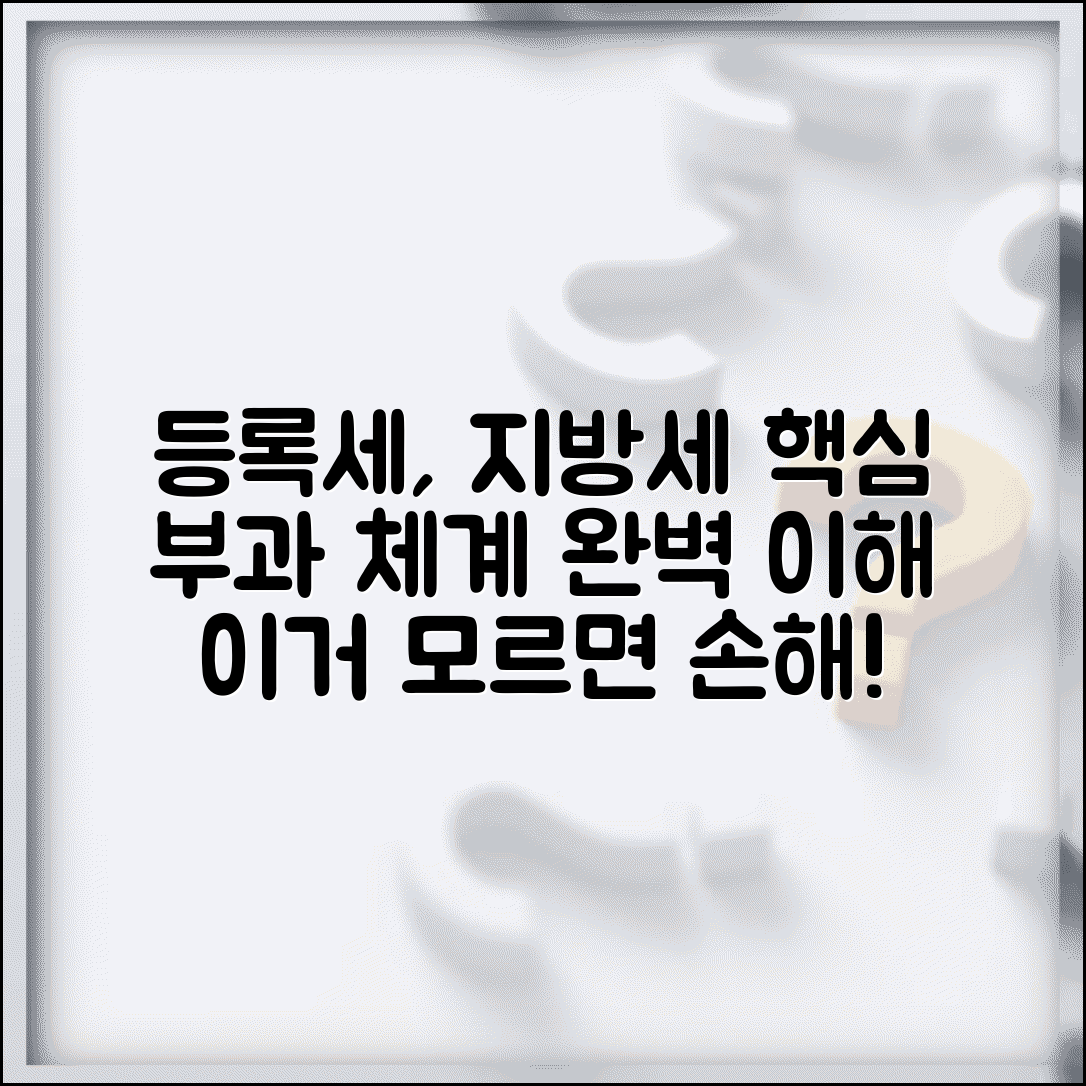 등록세 지방세 성격 | 등록세와 지방세 부과 체계 이해