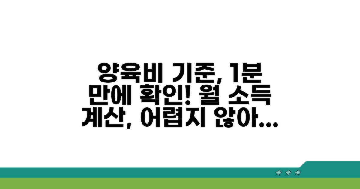 양육비 기준 소득 확인 방법