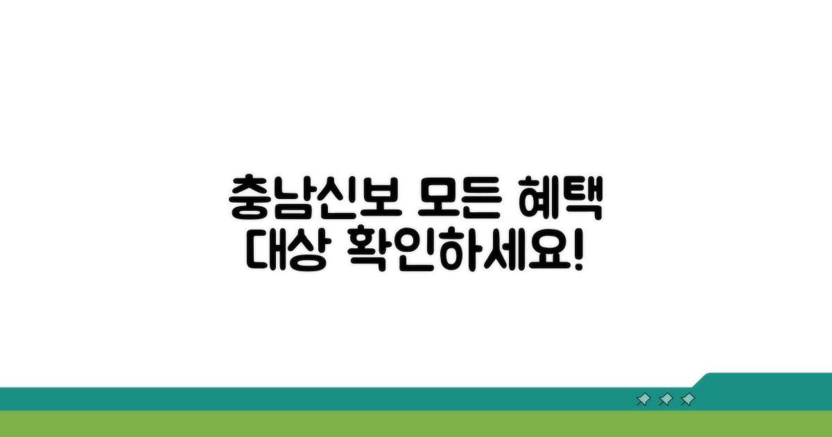 충남신보 혜택 종류와 대상