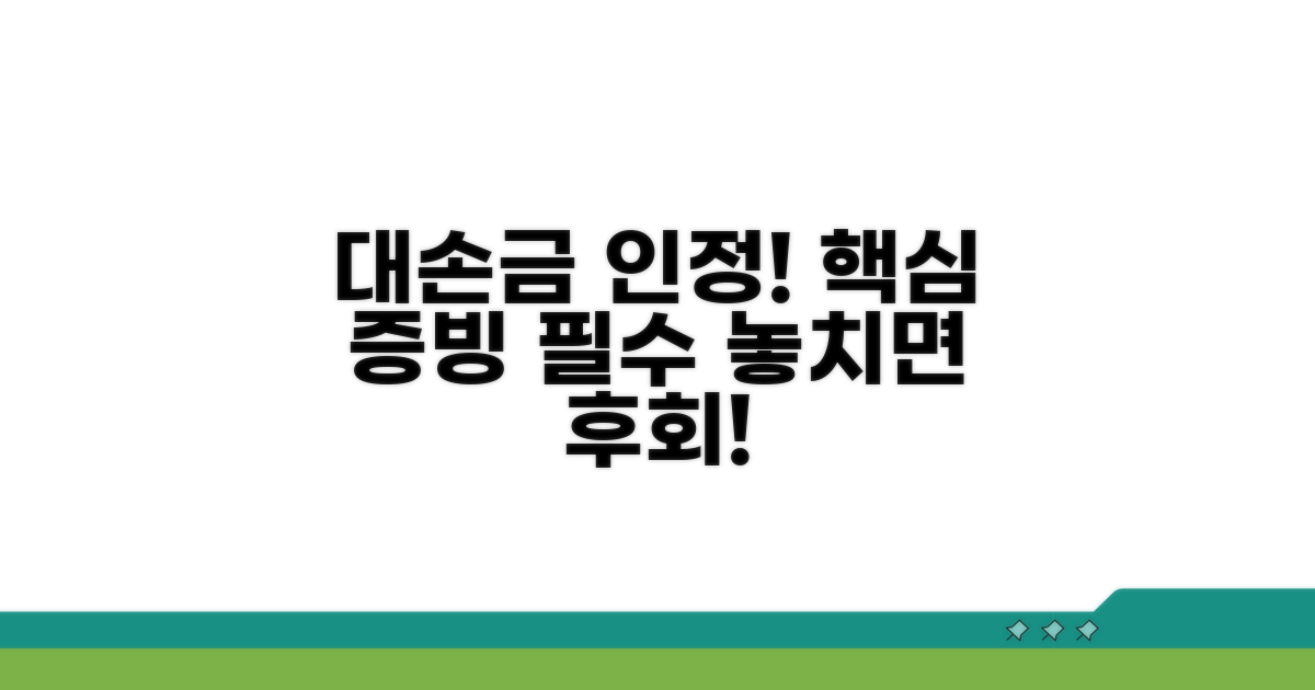 대손금 인정받는 핵심 증빙 서류