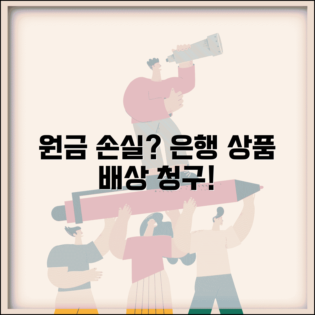 예적금 원금손실 배상 | 은행 상품 손실 발생 배상 청구