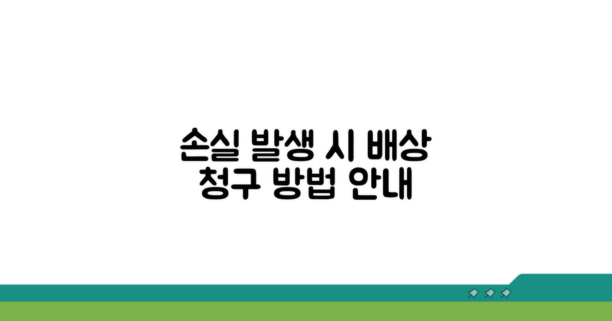 손실 발생 시 배상 청구 방법