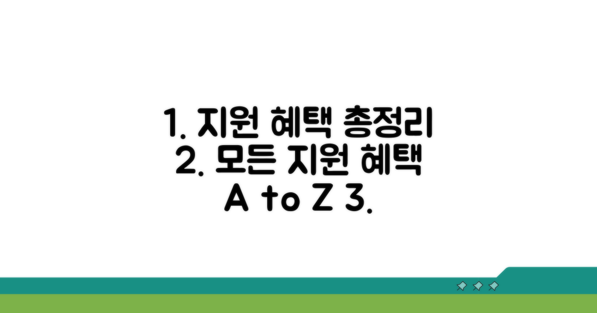 지원 대상과 혜택 총정리