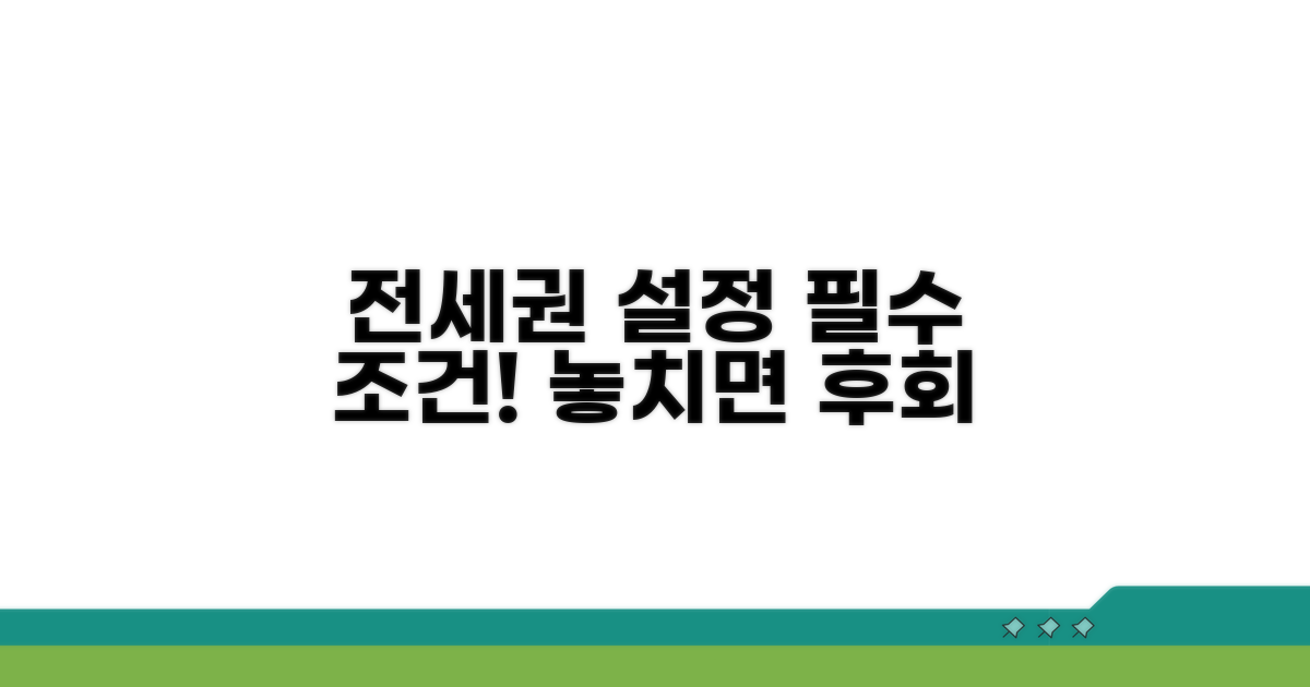 전세권 설정 필수 조건과 장점