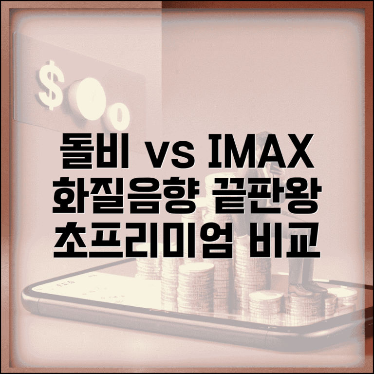 돌비 시네마 vs IMAX 화질 음향 실제 비교 | 초프리미엄 상영관 등급 분석
