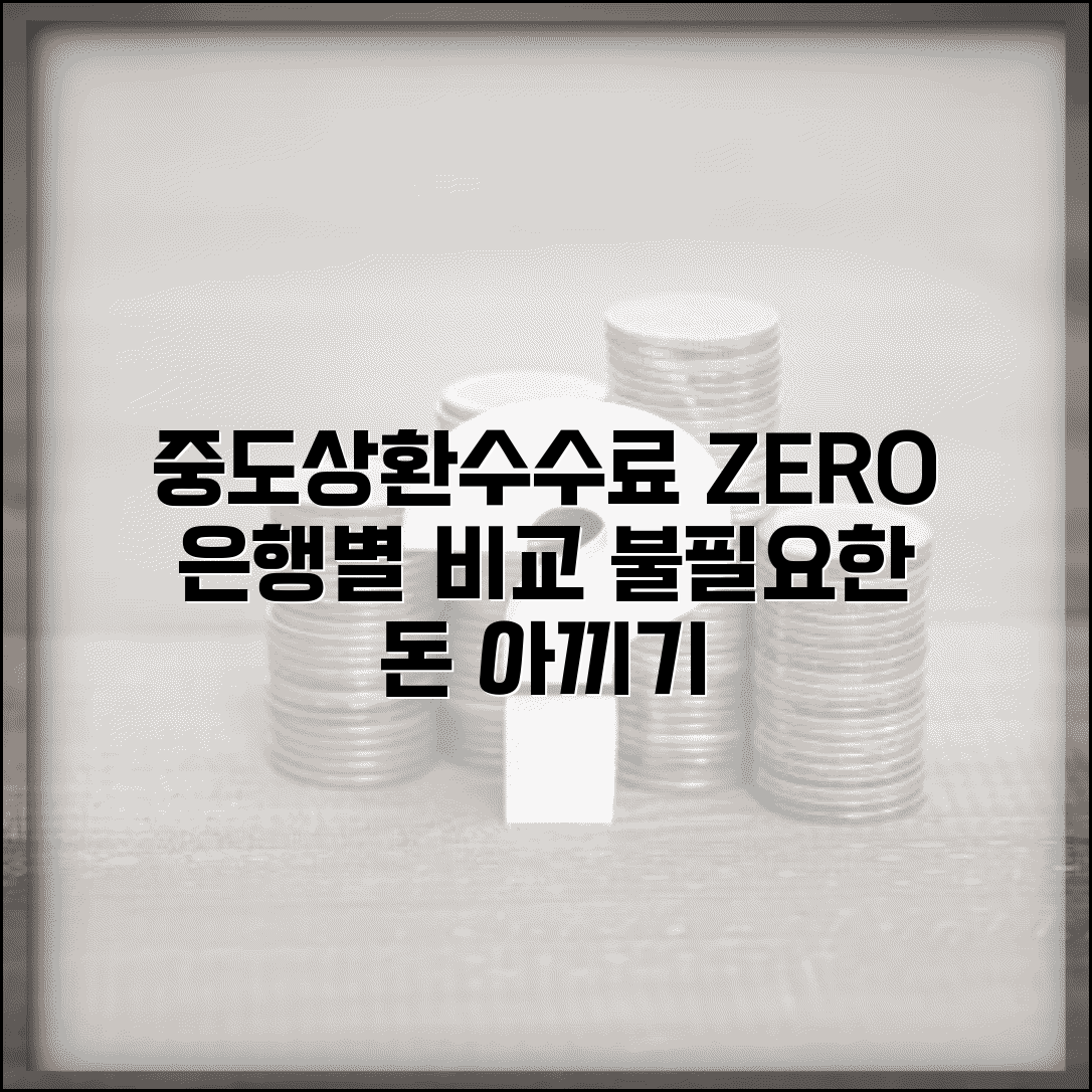 중도상환수수료 면제 받는 방법 | 은행별 정책 비교 | 불필요한 비용 절감 전략