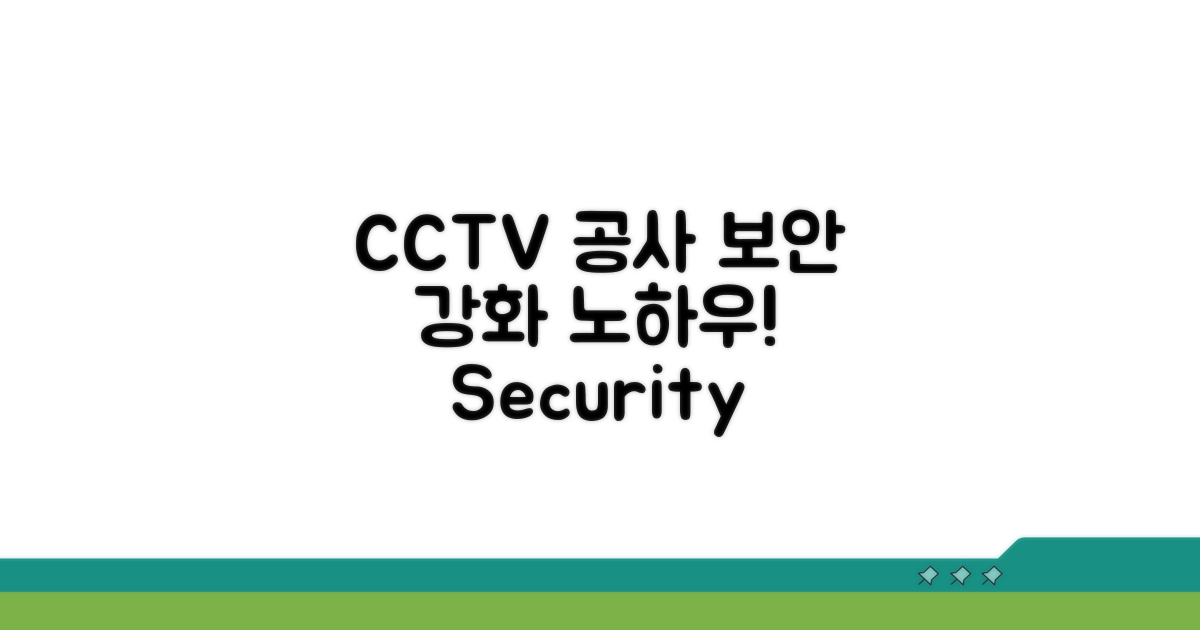 CCTV 공사 기간 보안 강화 노하우
