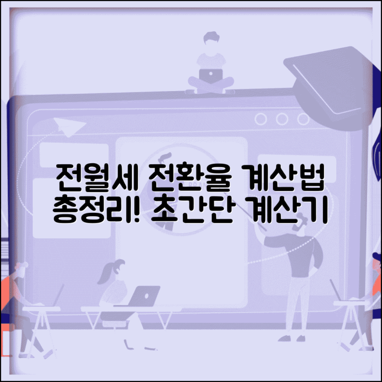 전월세 전환율 계산 기준 | 전월세 전환 비율 계산 방법