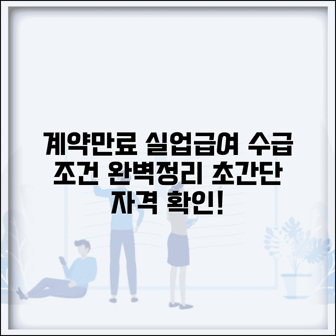 계약만료 실업급여 수급조건 자격 | 계약만료 실업급여 완벽 수급 조건