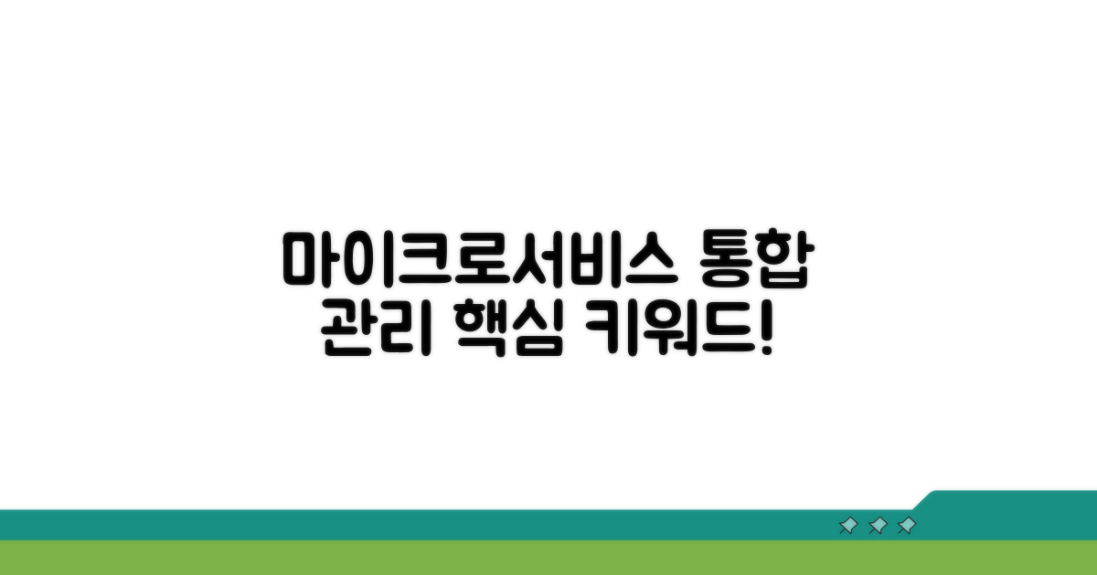 마이크로서비스 통합 저장소 관리