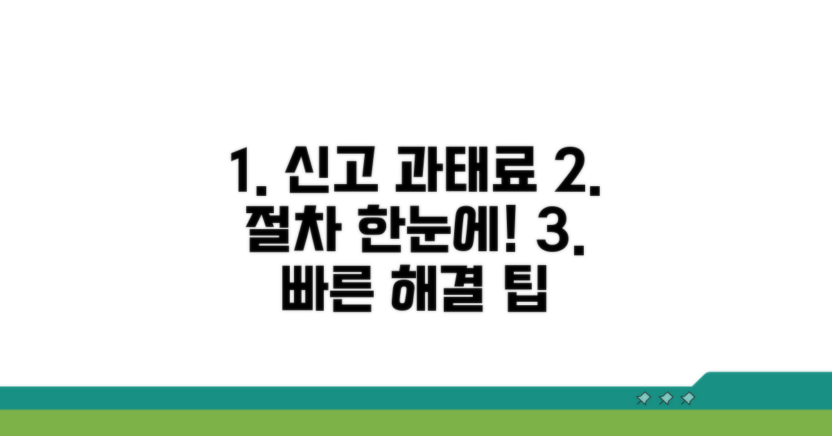 신고 및 과태료 부과 절차