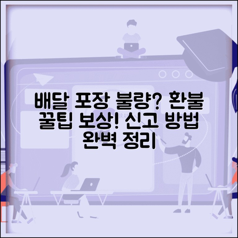 배달 음식 포장 불량 신고 방법 | 환불 요청 절차 및 주의사항, 보상받는 꿀팁