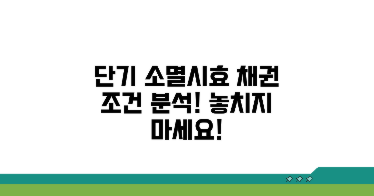 단기 소멸시효 해당 채권 조건 분석