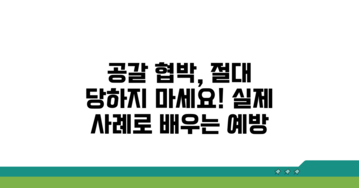 실제 사례로 보는 공갈협박 예방