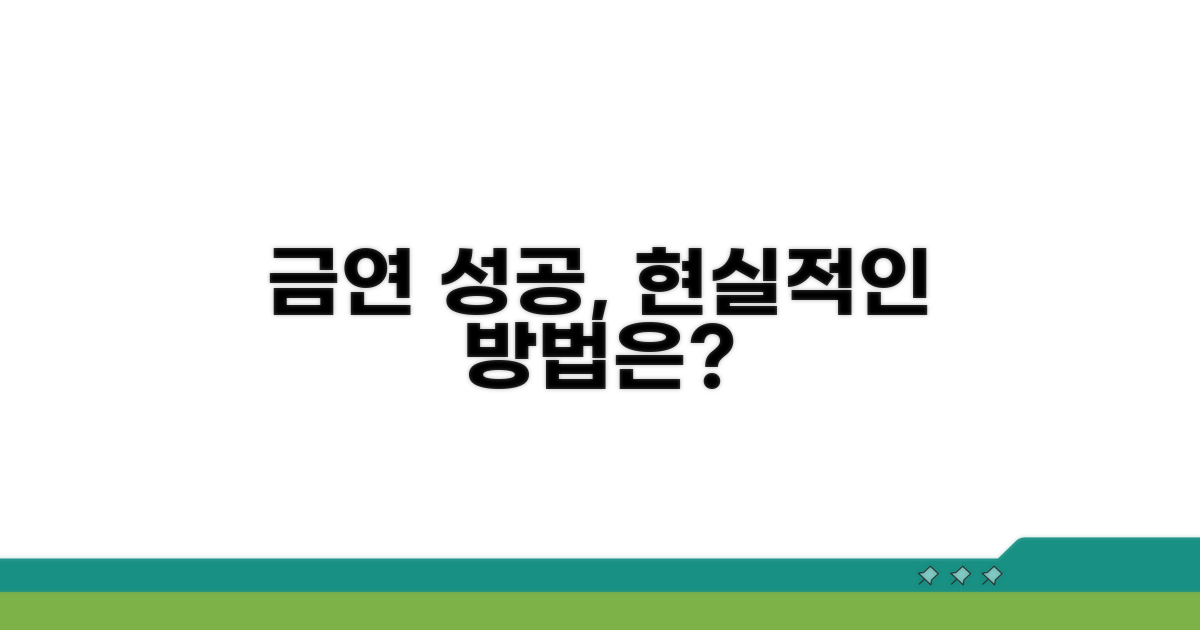 금연 성공 위한 현실적인 전망