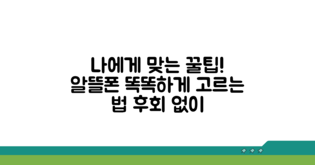 나에게 맞는 알뜰폰 고르는 법