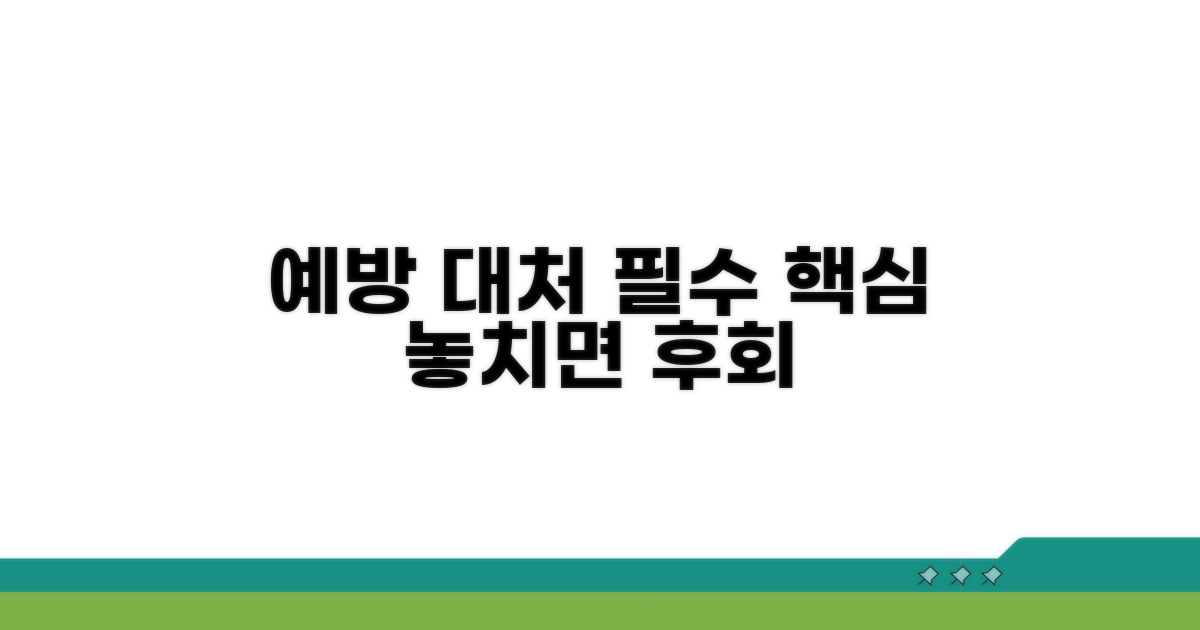 예방과 대처, 놓치지 말아야 할 것