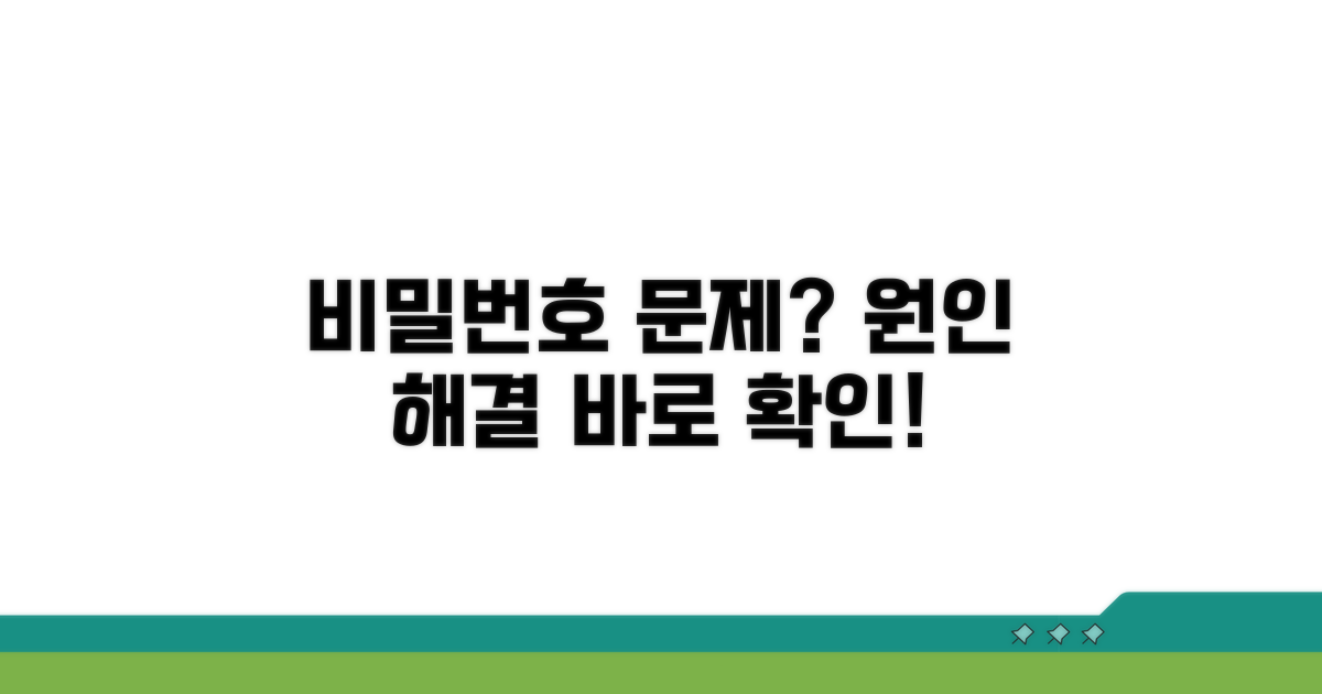 비밀번호 오류, 원인과 증상 분석