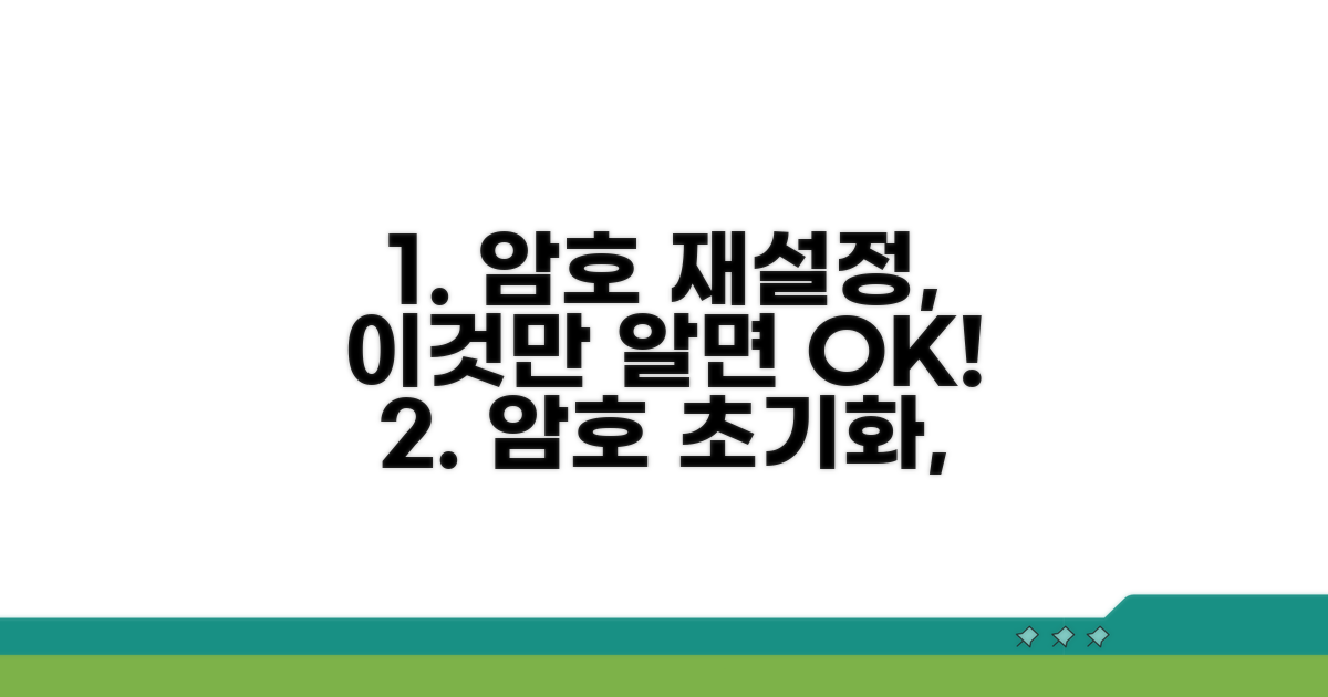 암호 재설정 및 초기화 완벽 가이드