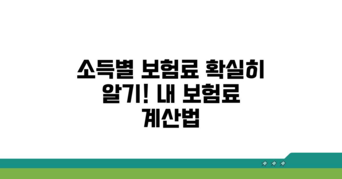내 소득별 보험료 산정 기준 완벽 분석