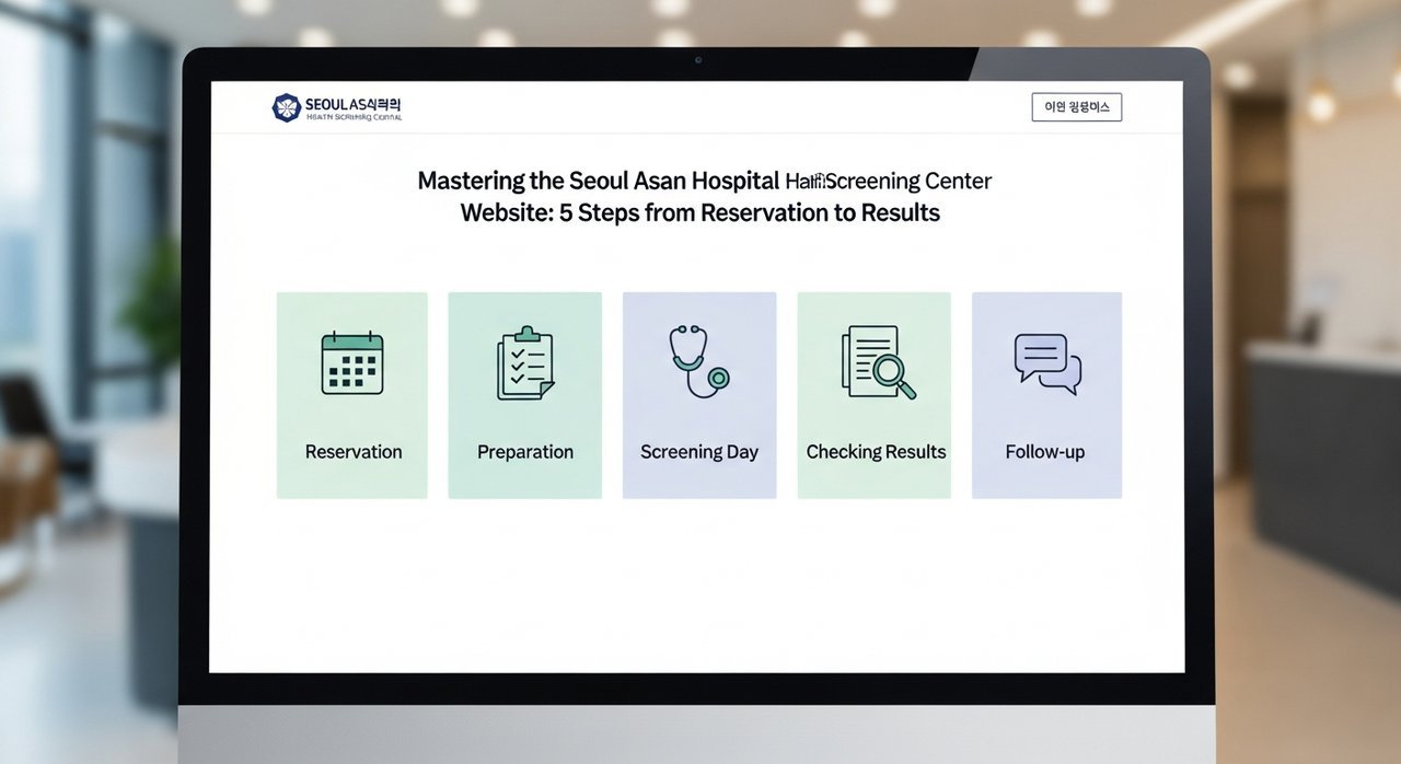서울아산병원 건강검진센터 홈페이지 활용법, 예약부터 결과 확인까지 5단계 완벽 정복