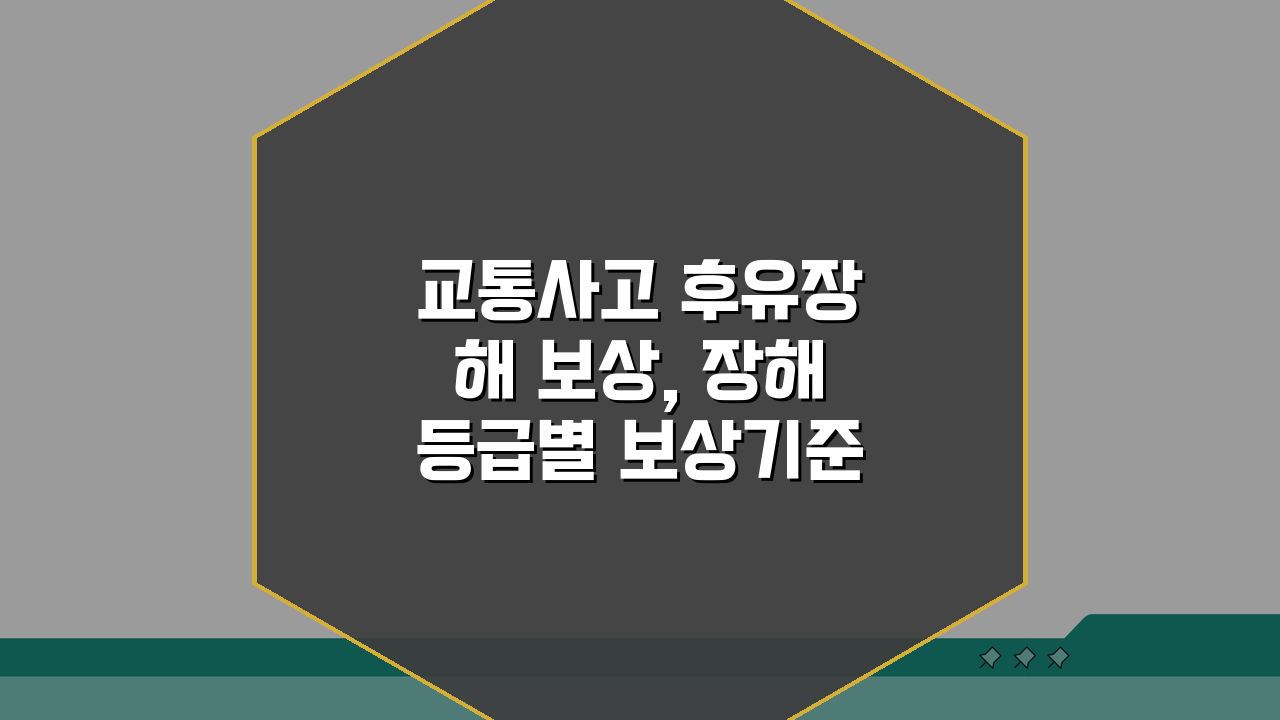 교통사고 후유장해 보상, 장해등급별 보상기준 완벽 정리