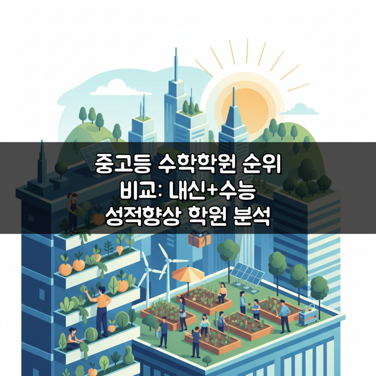 중고등 수학학원 순위 비교: 내신+수능 성적향상 학원 분석 TOP 5