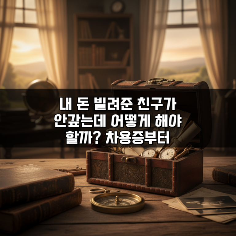 내 돈 빌려준 친구가 안갚는데 어떻게 해야 할까? 차용증부터 소송까지 5단계 가이드