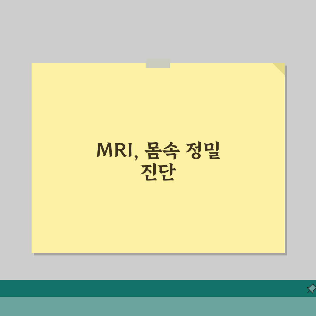 MRI로 알 수 있는 것: 뇌, 척추, 관절, 복부 장기별 분석 및 진단 범위