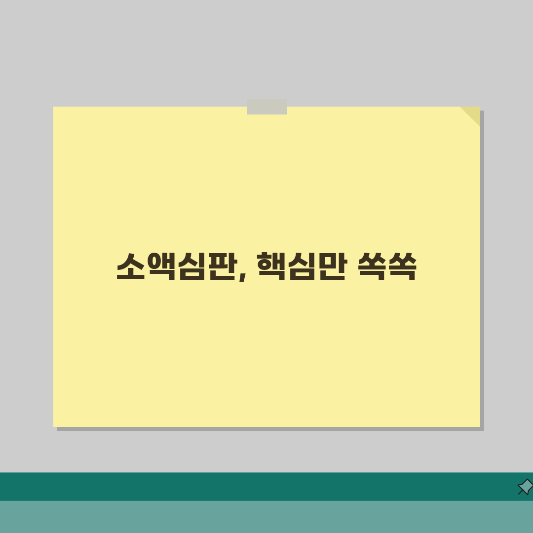 소액심판청구 절차 총정리 | 직접 해봤어요, 단계별 친절 안내