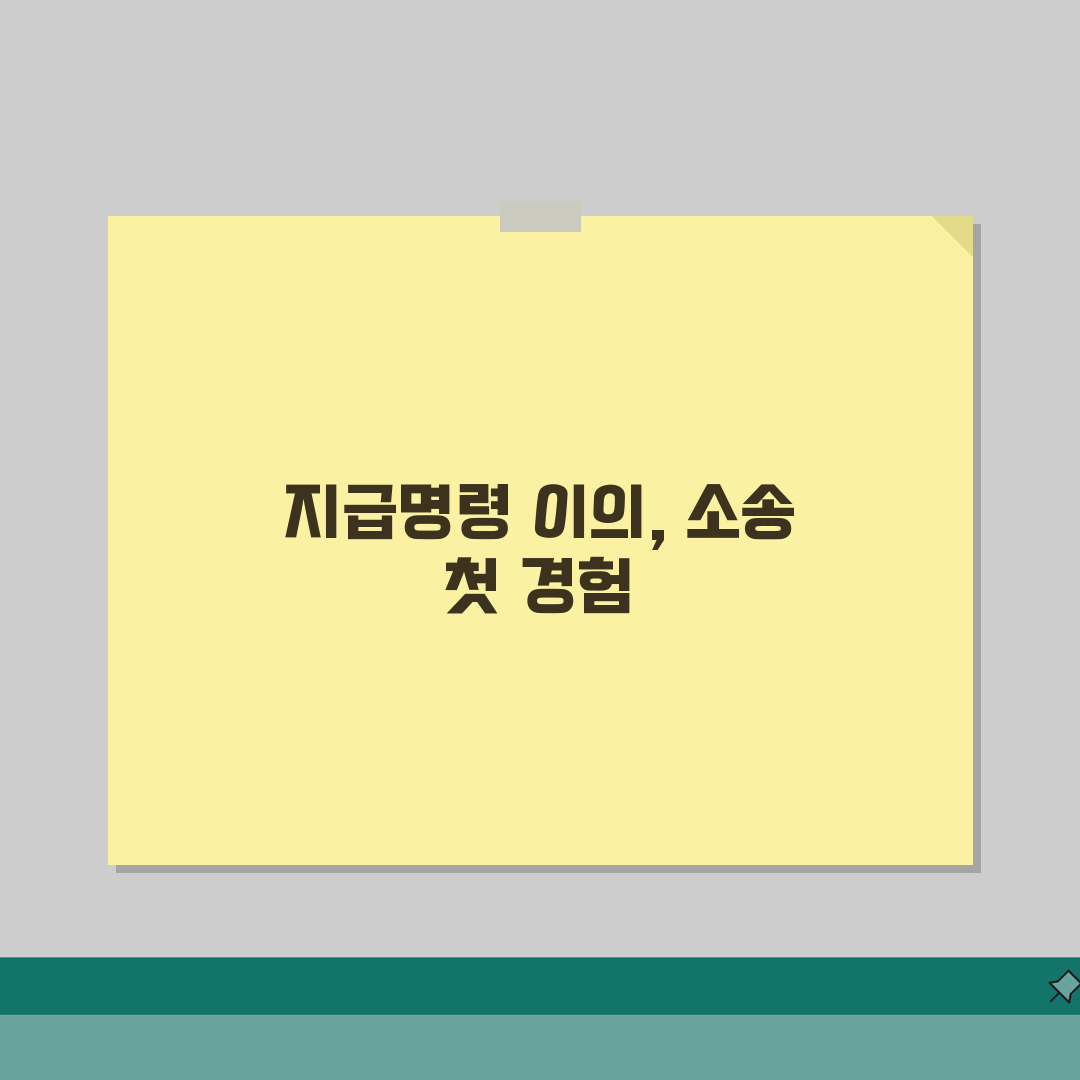지급명령 이의시 소송 | 본안소송 이행, 직접 해봤어요!