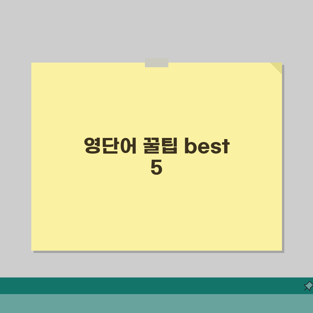 영어단어 어플 추천 무료 영단어 외우기 best 5 앱 직접 해봤어요