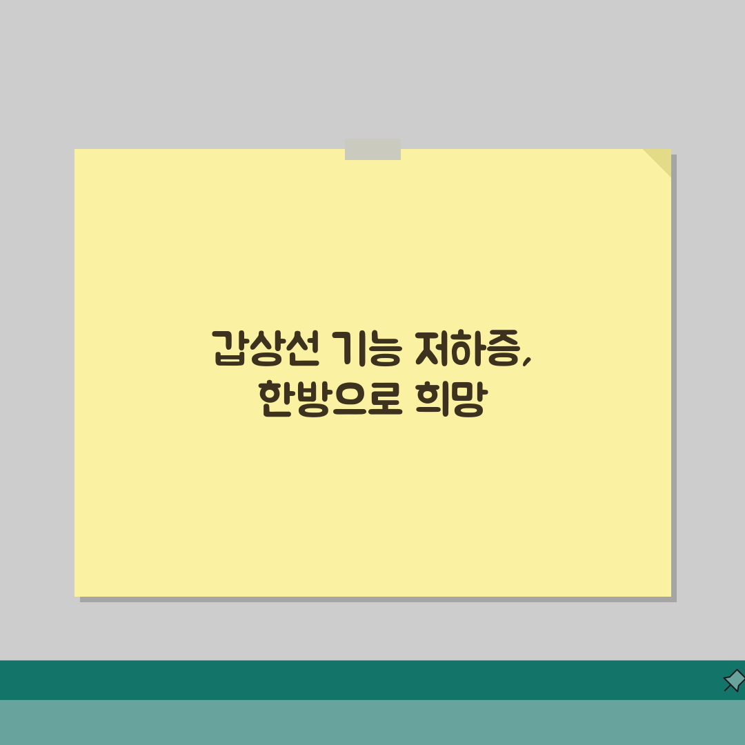 갑상선 기능 저하증 한방치료 | 보완 요법 효과와 한계점 분석 체험기, 제 경험담 들어보세