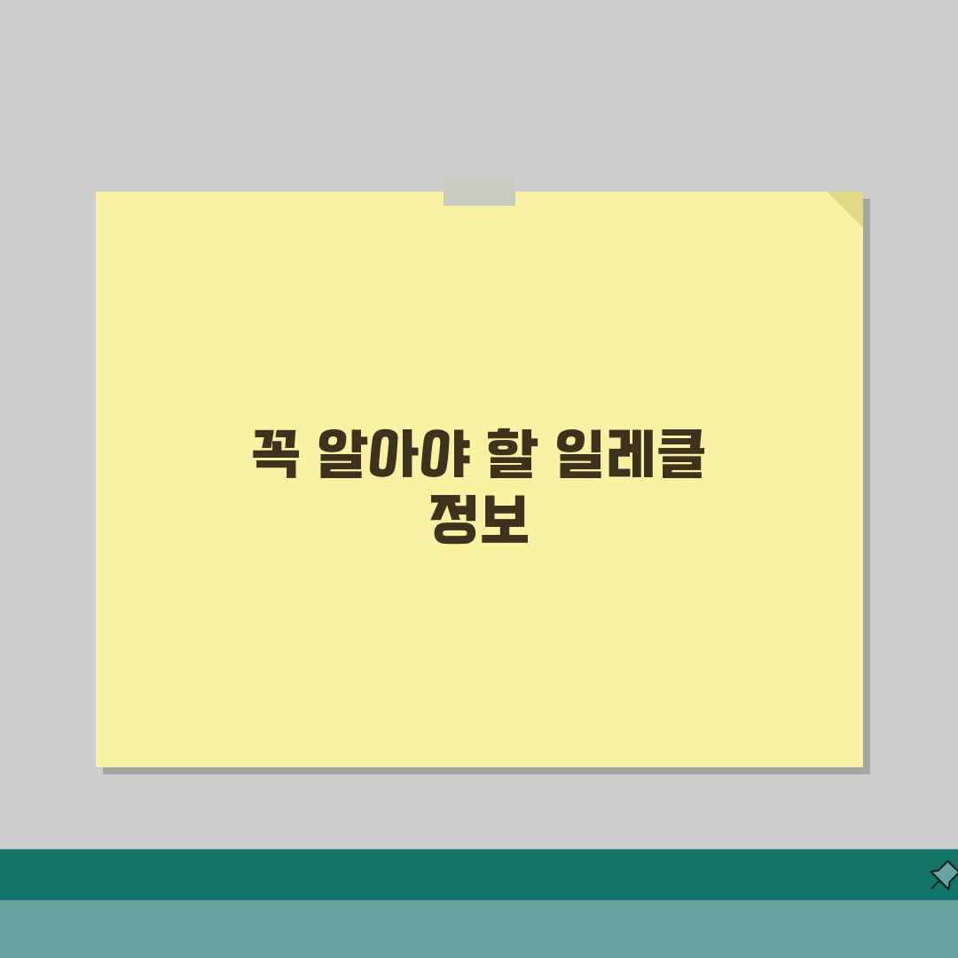 일레클 고객센터 전화번호 영업시간 사고접수 고장, 이것만 알면 끝!